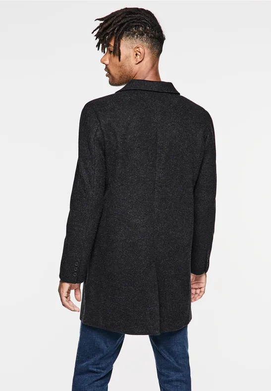 Mantel in Woll-Optik