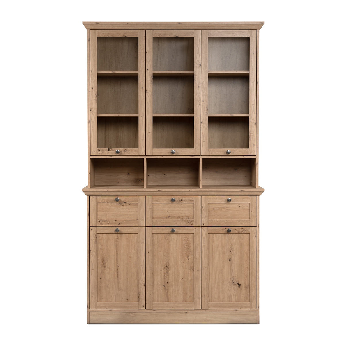 Calicosy - Buffetkast met 6 deuren TIMBER - B120 cm - Houtlook