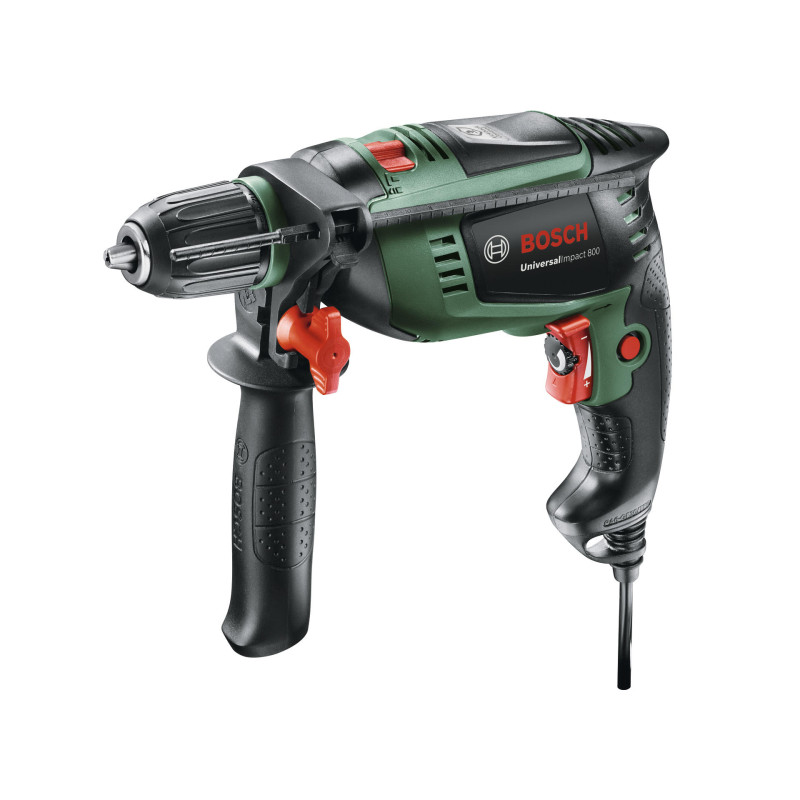 Perceuse à percussion Universal Impact électrique 800 W avec accessoires BOSCH