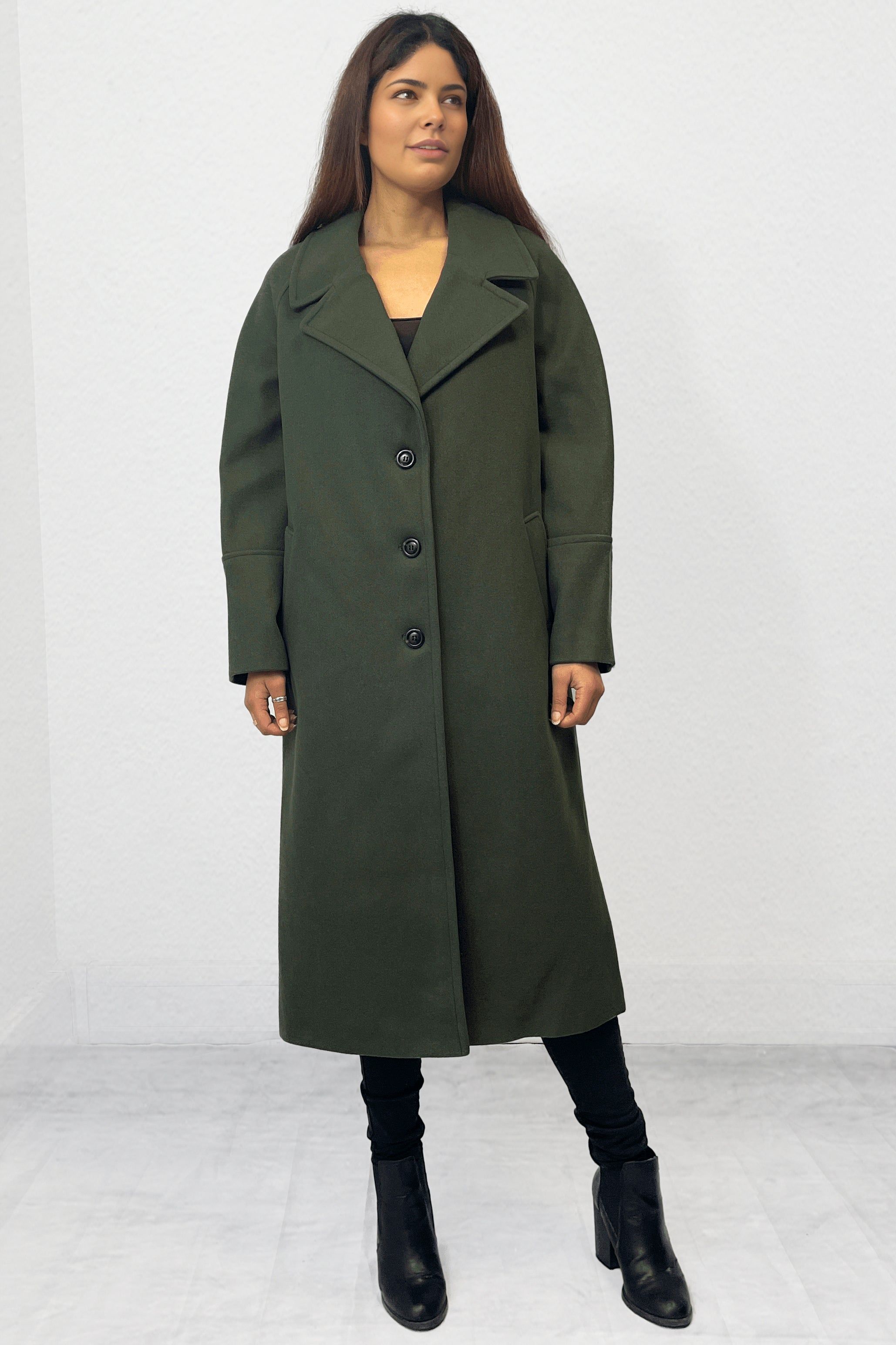 Cutie London Green Splotch Print 3/4 Sleeve Midi Dress