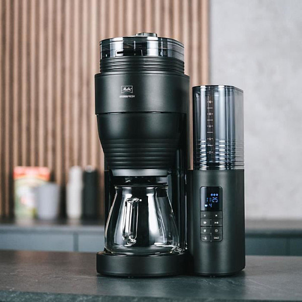 Machine a Cafe - Cafetiere Electriquefiltre avec broyeur intégré MELITA AromaFresh II Glass Basic 1030-06