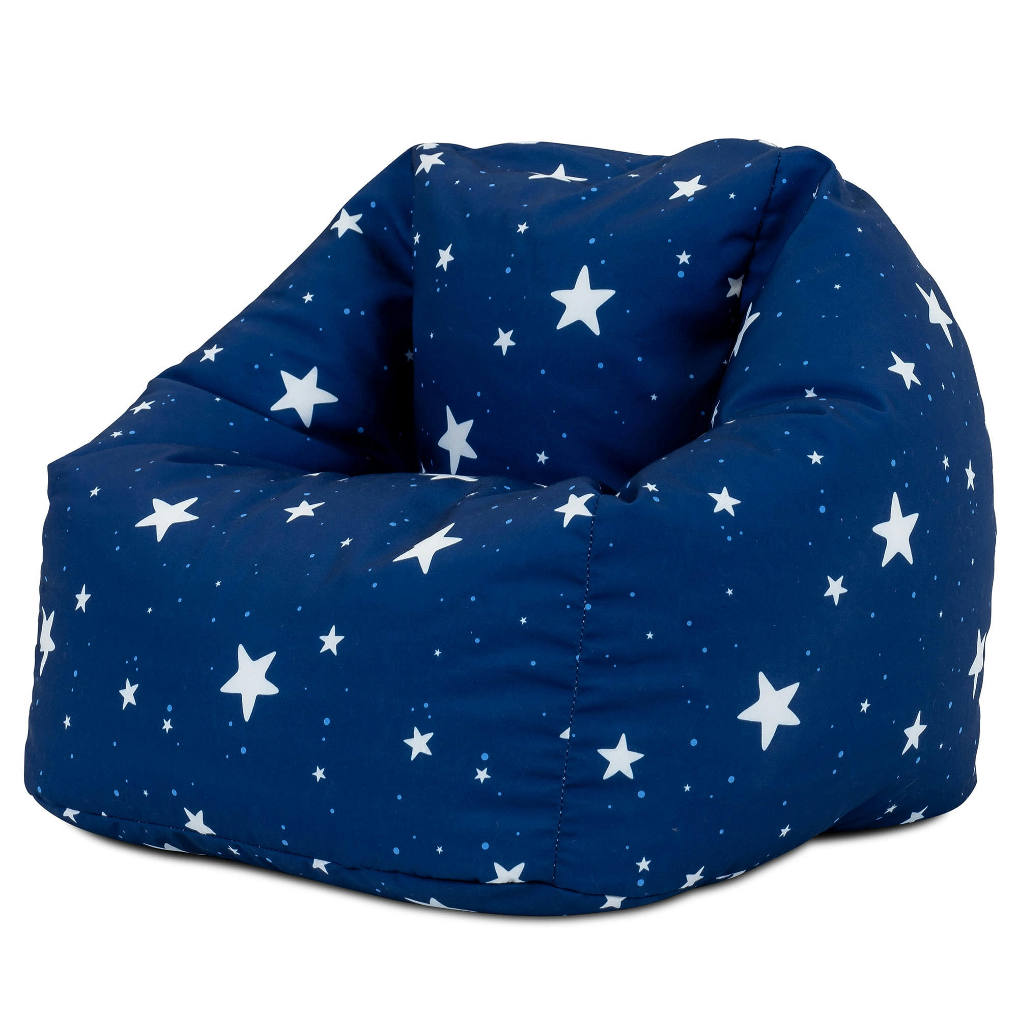 - Pouf fauteuil enfant bleu marine