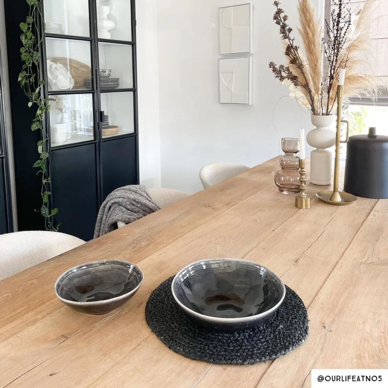 Schaal Toscane - zwart - &Oslash;24 cm