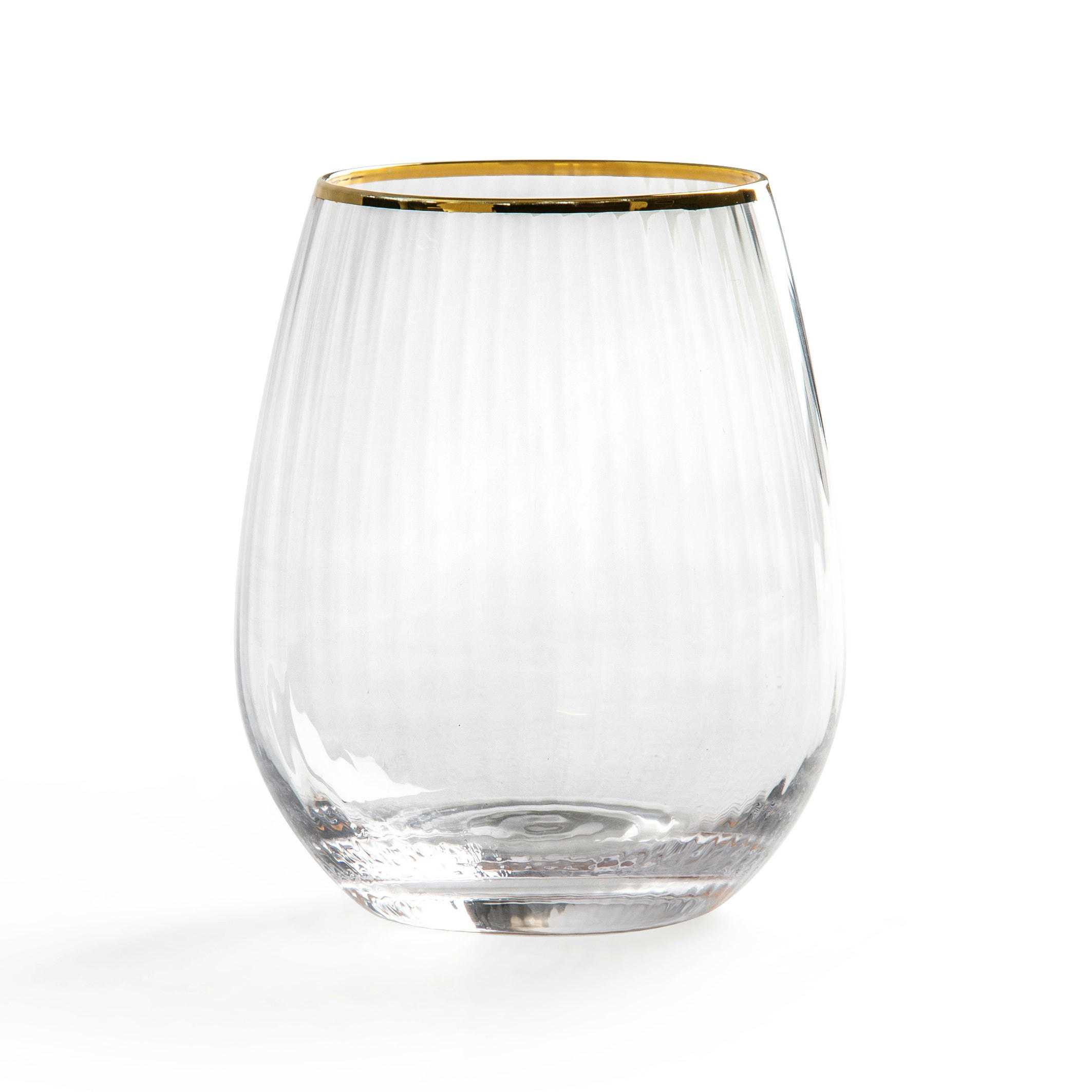 Lot de 4 verres striés, Lurik