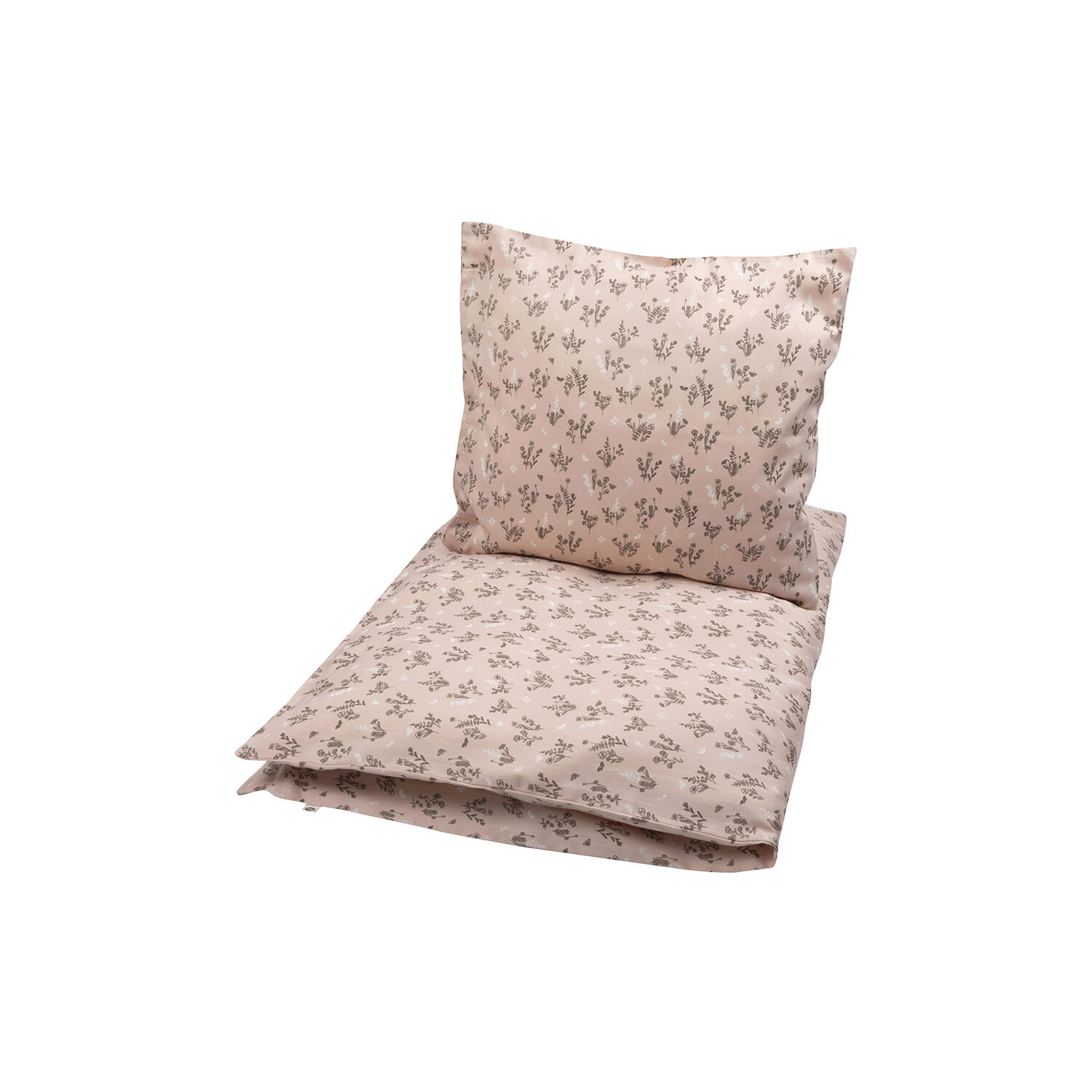 FLORA baby sengetøj, nightingale/balsam cream/walnut