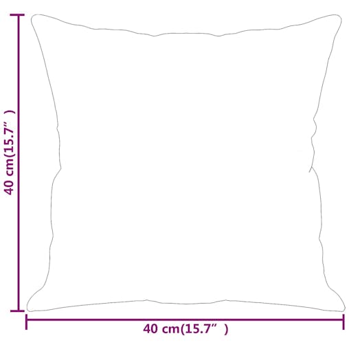 NNEVL Throw Pillows 2 pcs Grey 40x40 cm Faux Leather