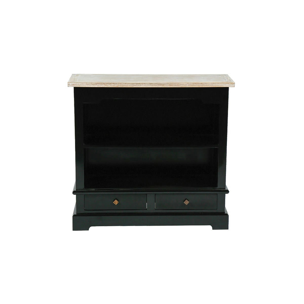 LONDRES - Commode en acajou et teck massif 95 cm