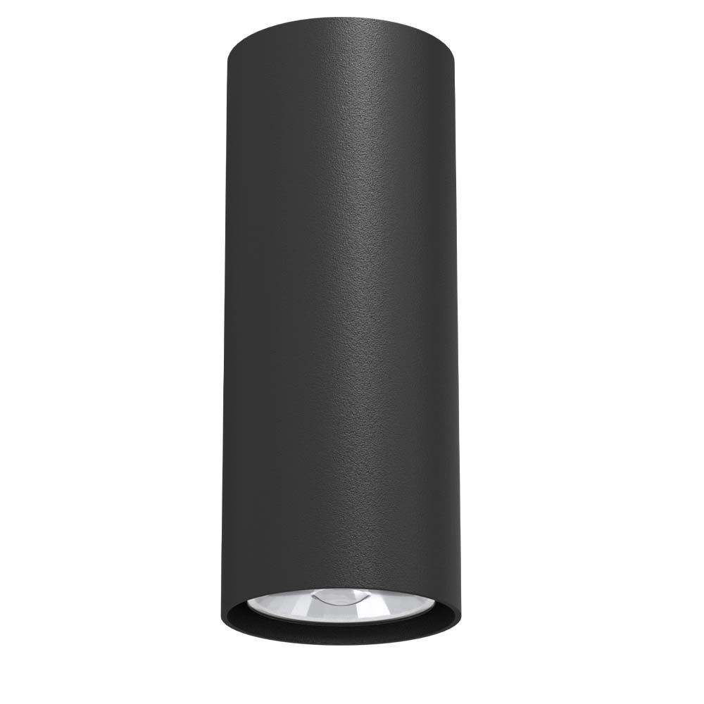 Spot okrągły czarny POINT 1xGU10x4W wym:10x4x4cm IP20 Brosline
