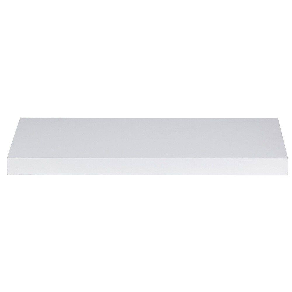 étagère murale rectangulaire bois blanc