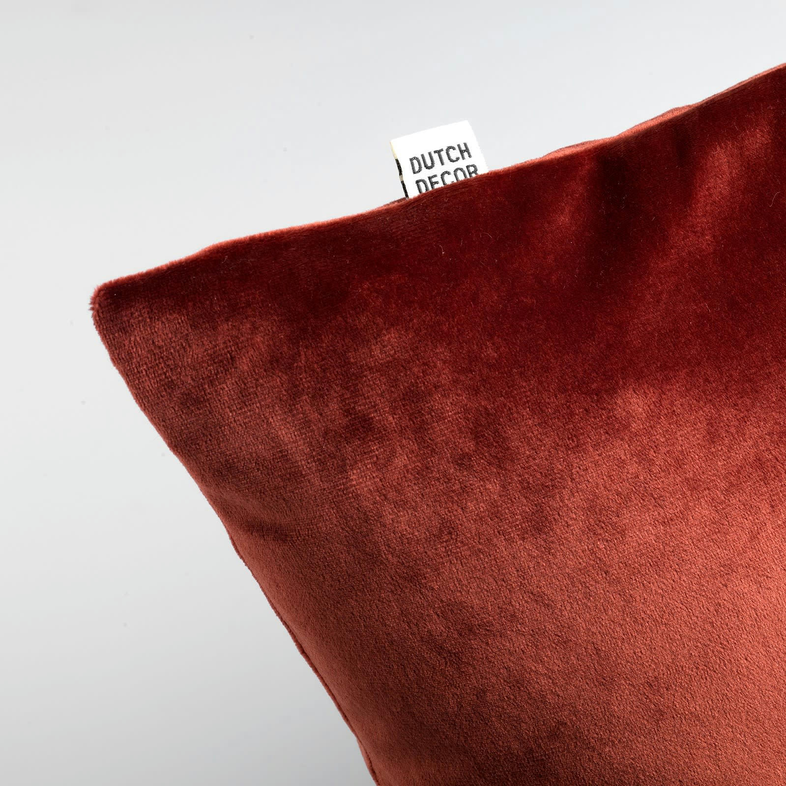 - Housse de coussin rouge en velours-45x45 cm uni