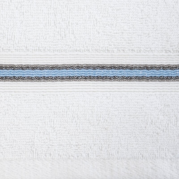 Ręcznik 50x90 Tris biały z bordiurą frotte 500 g/m2