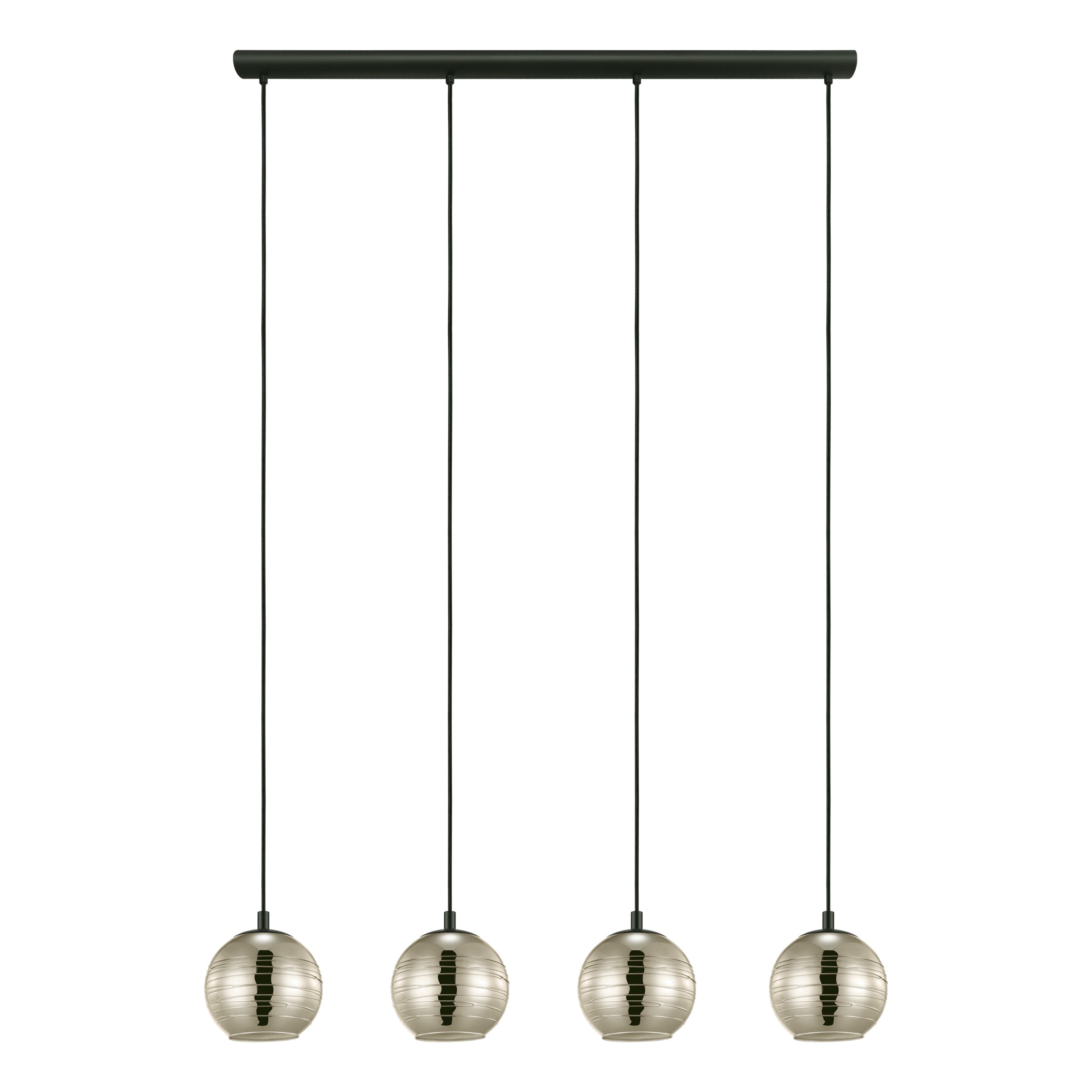 Stars of Light hanglamp Lemorieta - e27 - 111 cm - zwart/goud