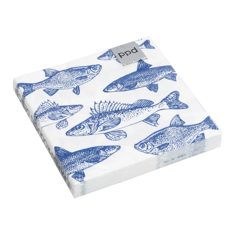 Papierserviette Graphic Fishes