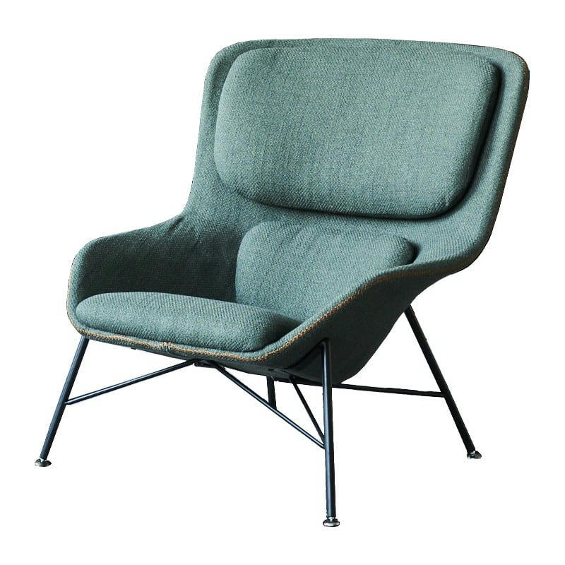 ROCKWELL - Fauteuil design en tissu vert