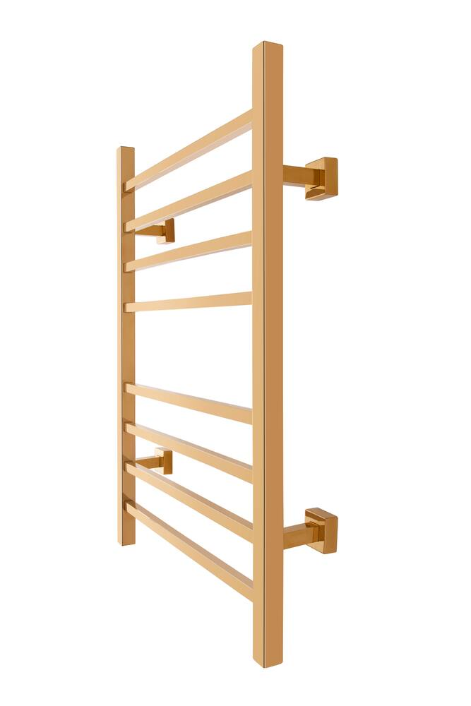 WarmlyYours Sierra Electric Towel Warmer, Polished Gold, 8-Bars