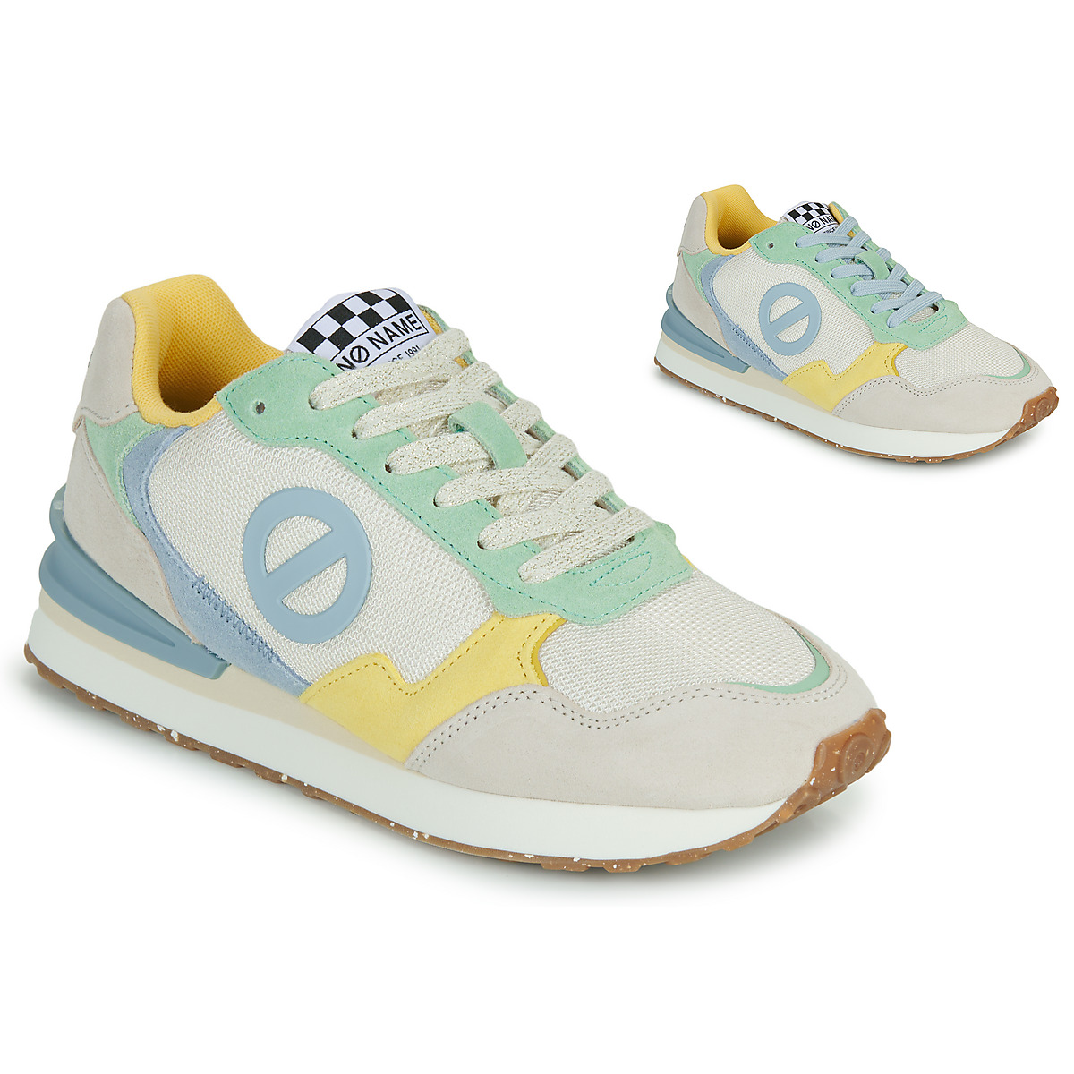 No Name - TOVA RUNNER W - Beige / Blue / Yellow