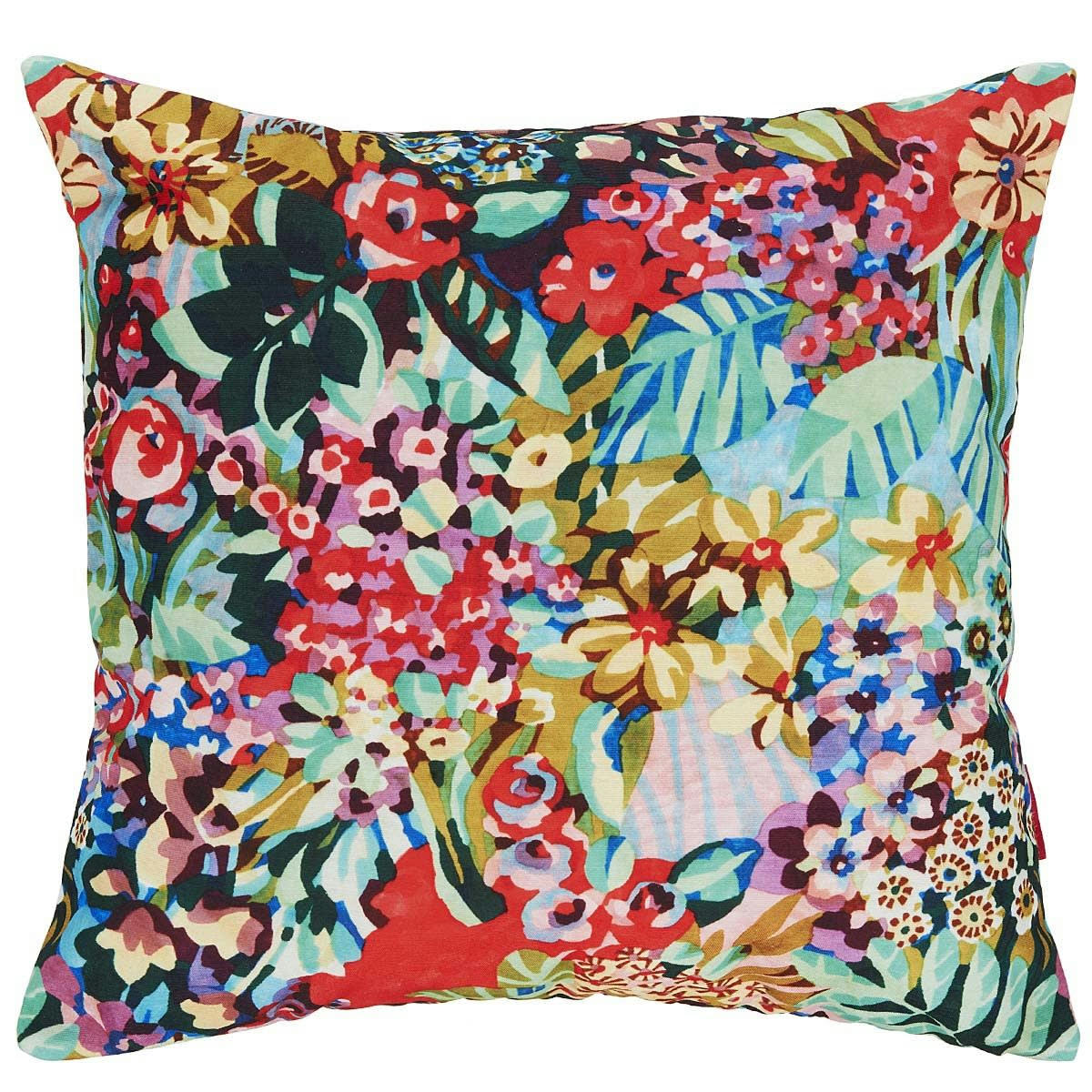 TANA - Housse de coussin extérieur design fleuri 60x60