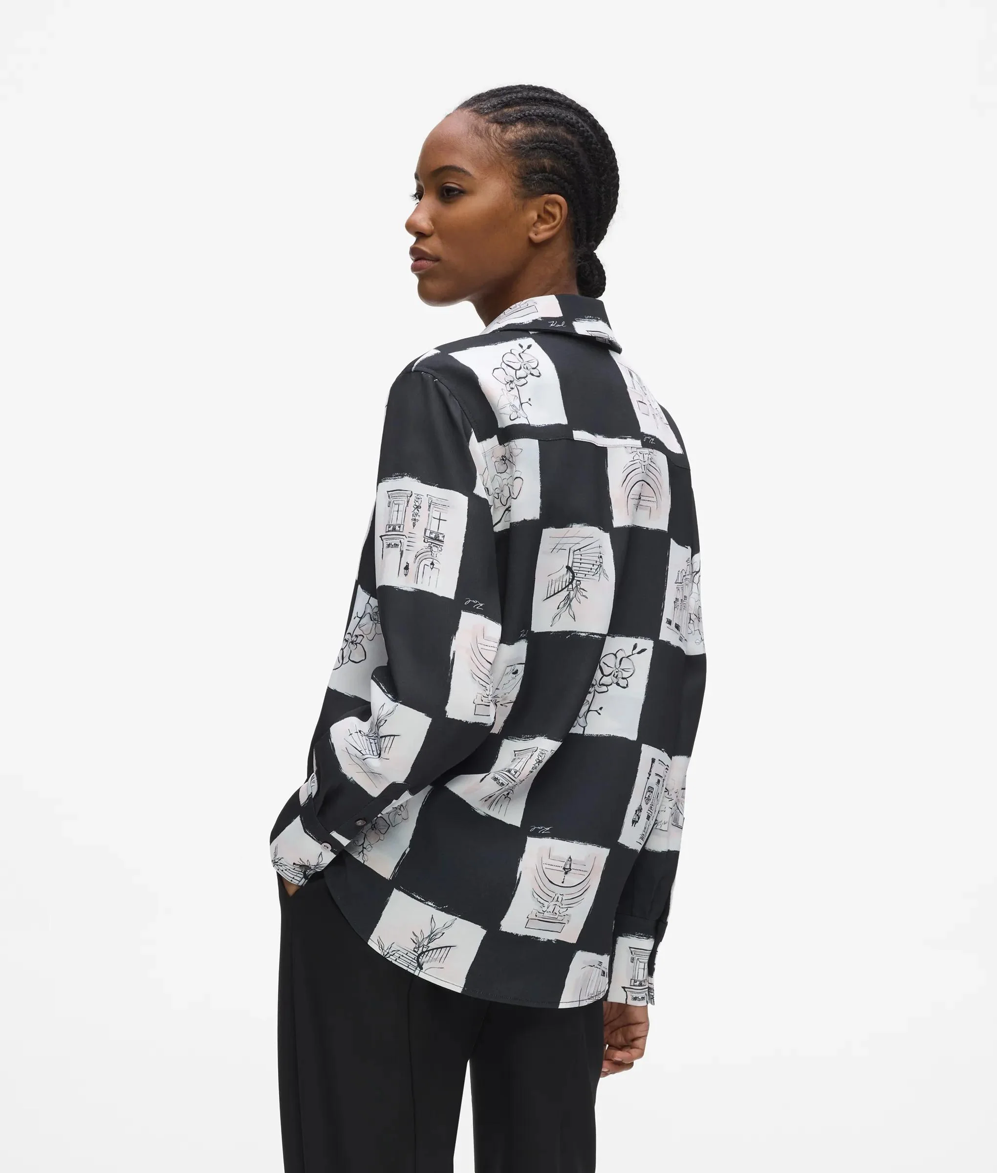 Chemise fluide imprimée