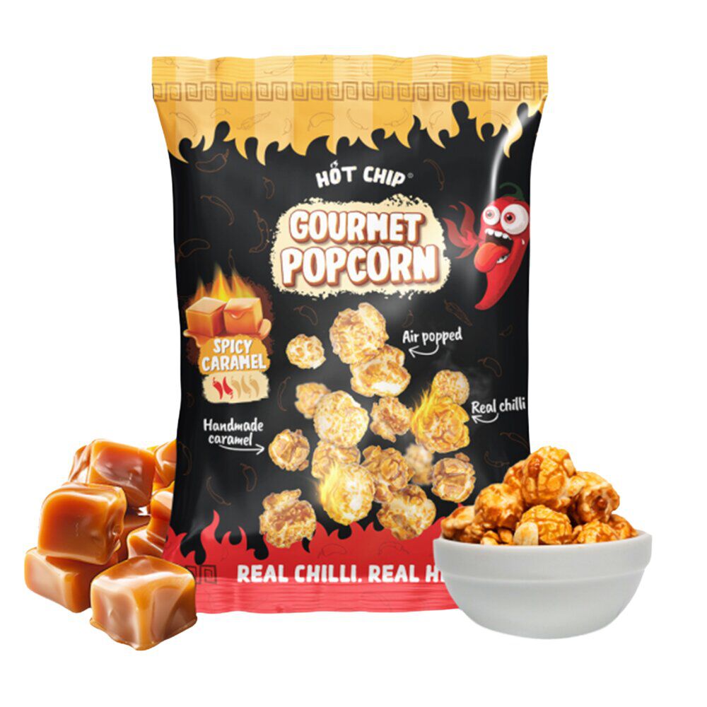 Pop corn piquant Hot Chip au caramel 120gr