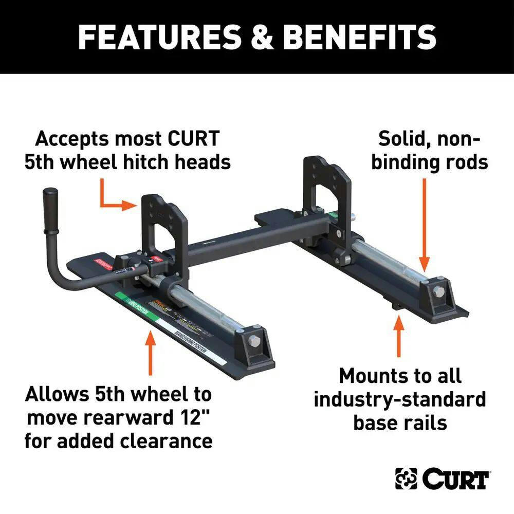 CURT R16 5th Wheel Slider, 16,000-lb