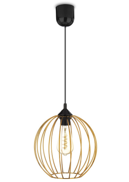 Lampa wisząca New York Bubble 23cm miedź
