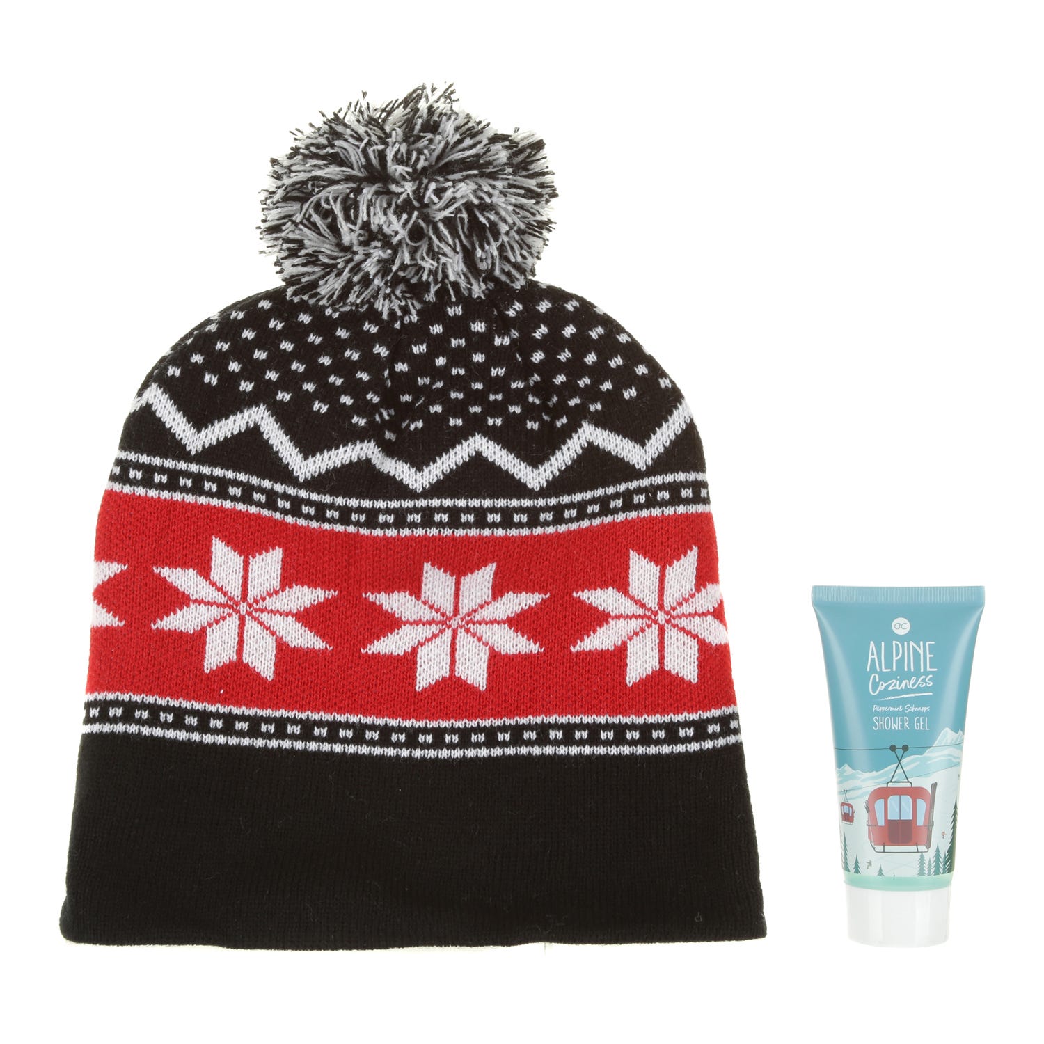 Set regalo doccia gel e cappello Alpine coziness