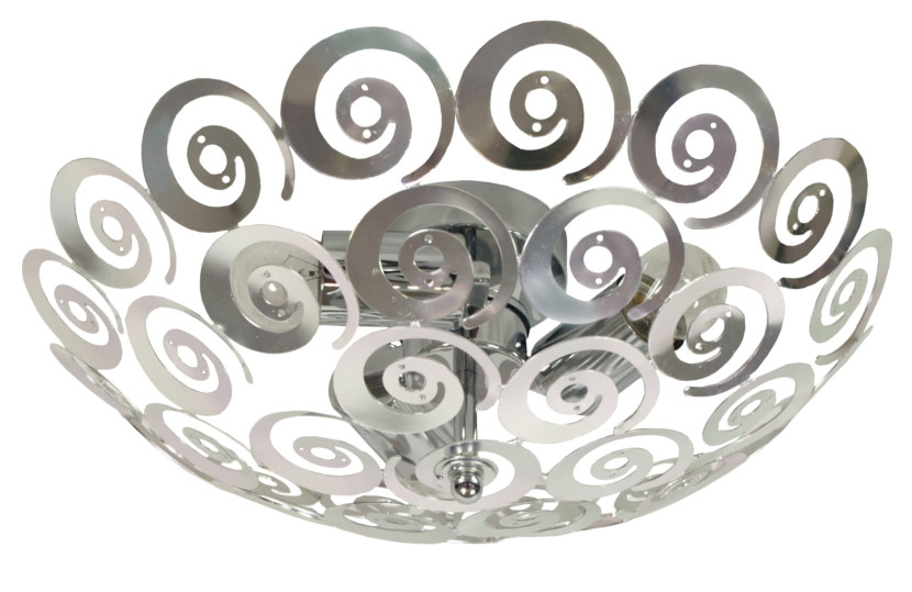 Plafonsrebrny okrągły 40cm VOLANS1 3xE27x40W IP20 Candellux
