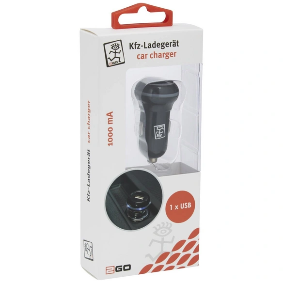 KFZ-Ladegerät, Schwarz, USB-Buchse