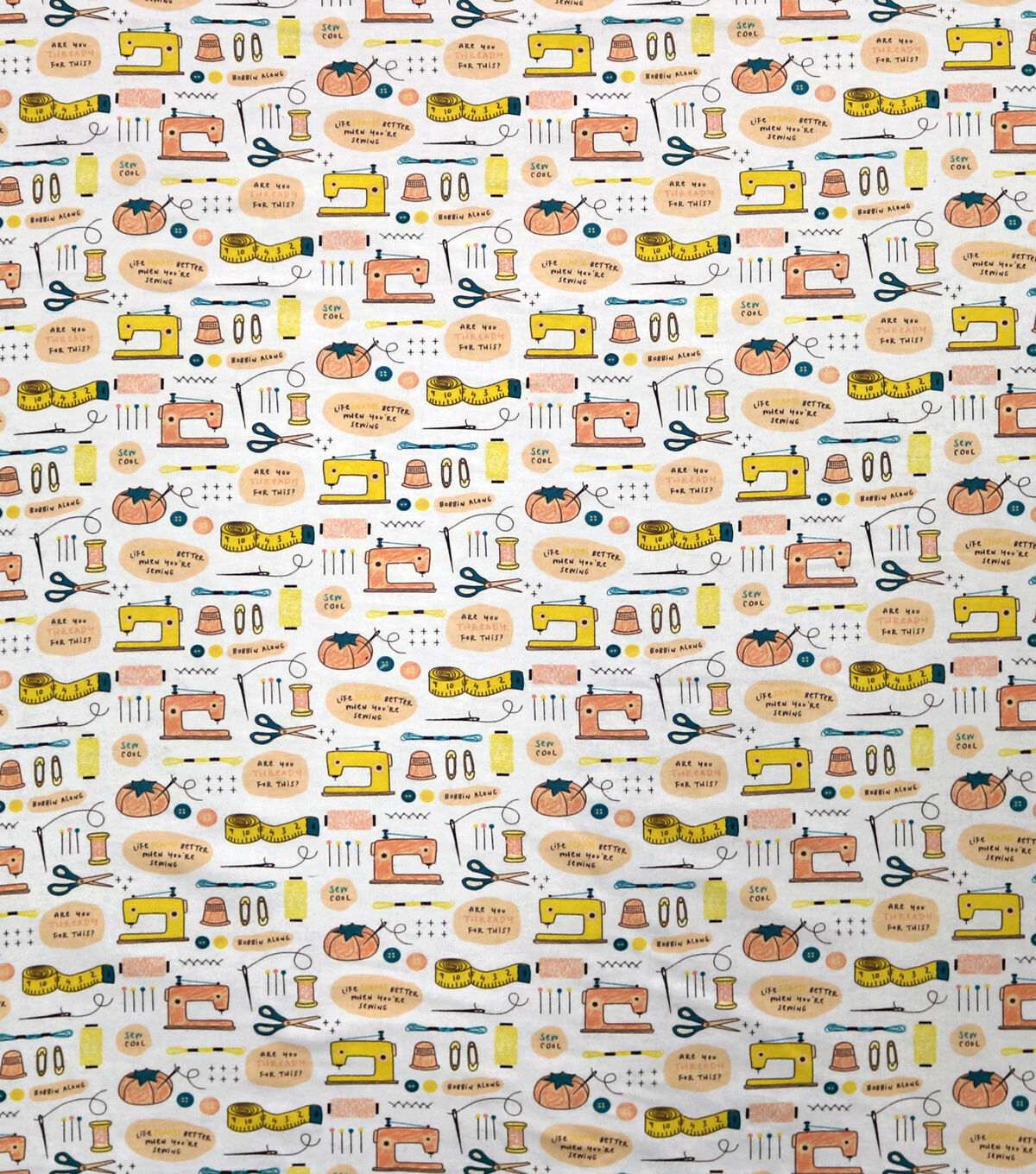 Sewing Icons Super Snuggle Flannel Fabric