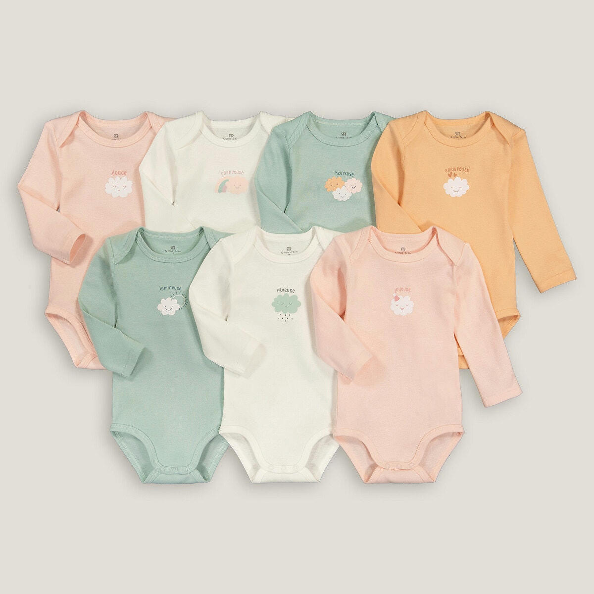 Lot de 7 bodies manches longues