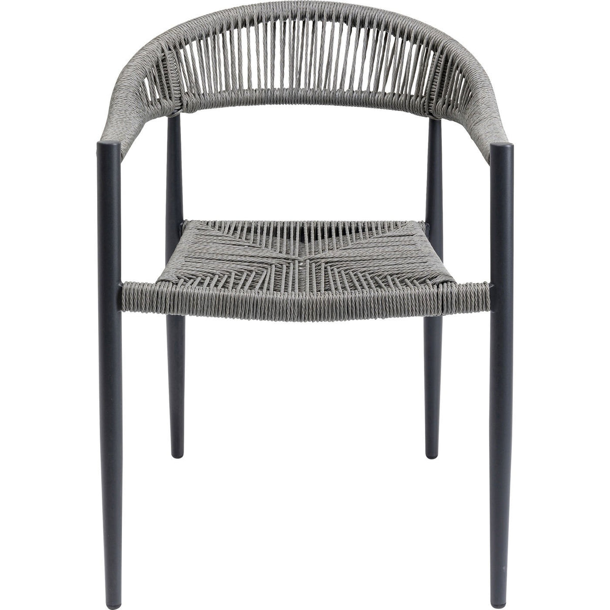 Kare Design Tuinstoel met armleuningen Palma grijs