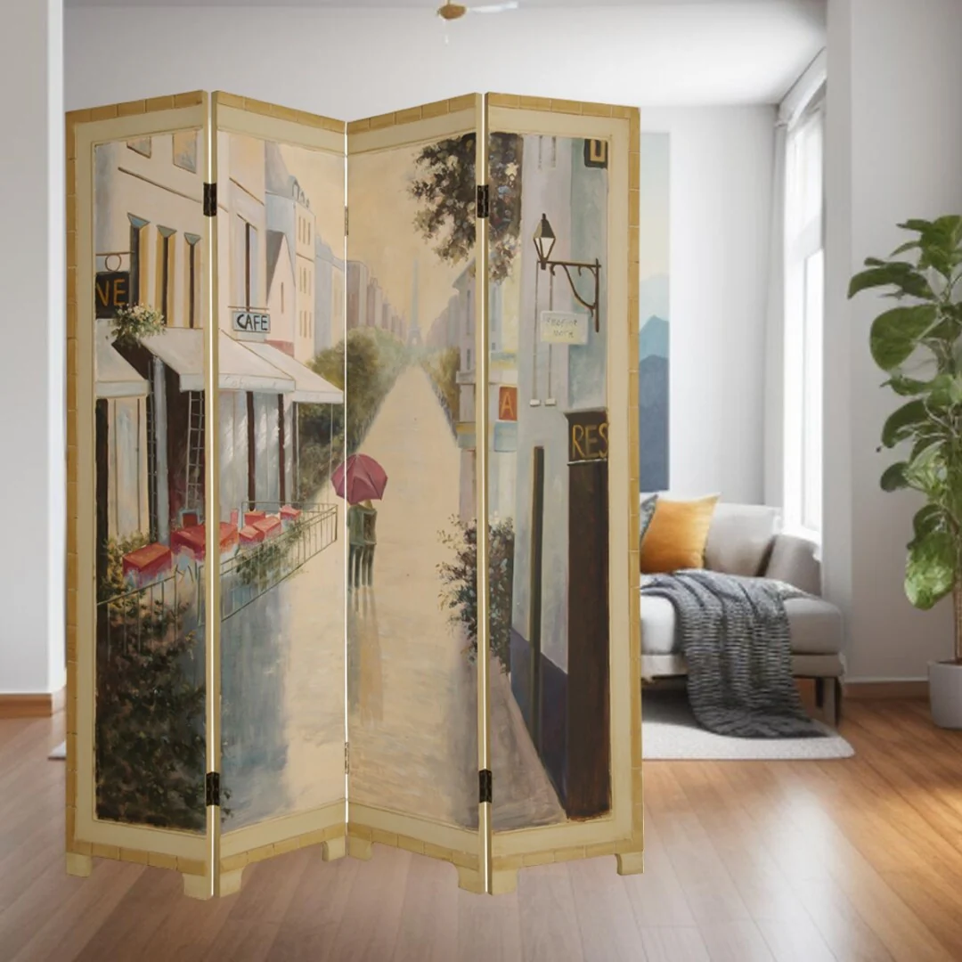 1 X 64 X 72 Multi Color Paris Promenade Wood Screen