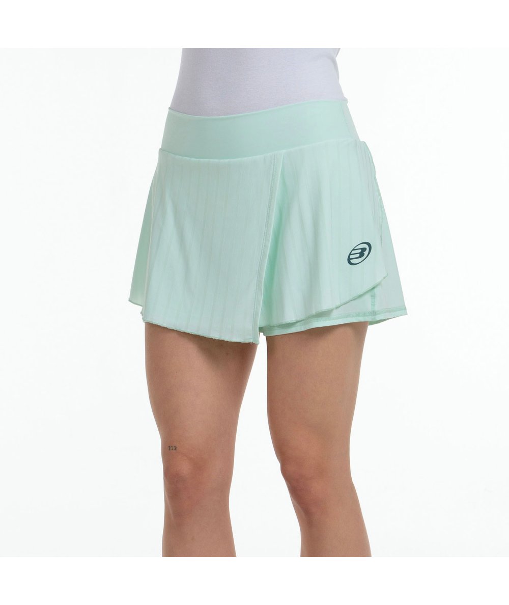 FALDA BULLPADEL ADRAR VERDE AGUA TEJIDO BICOLOR