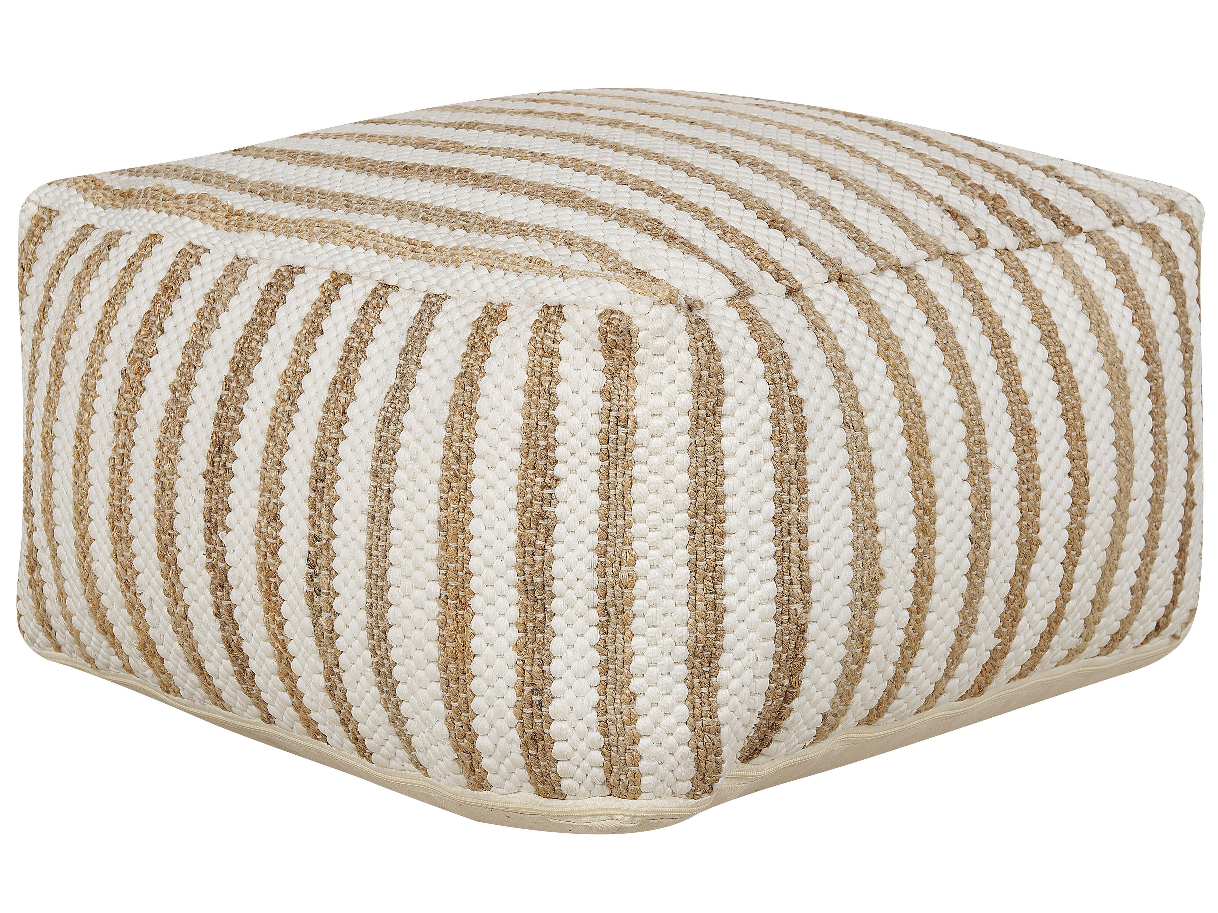 Pouffe ALMATTI Fabric Beige