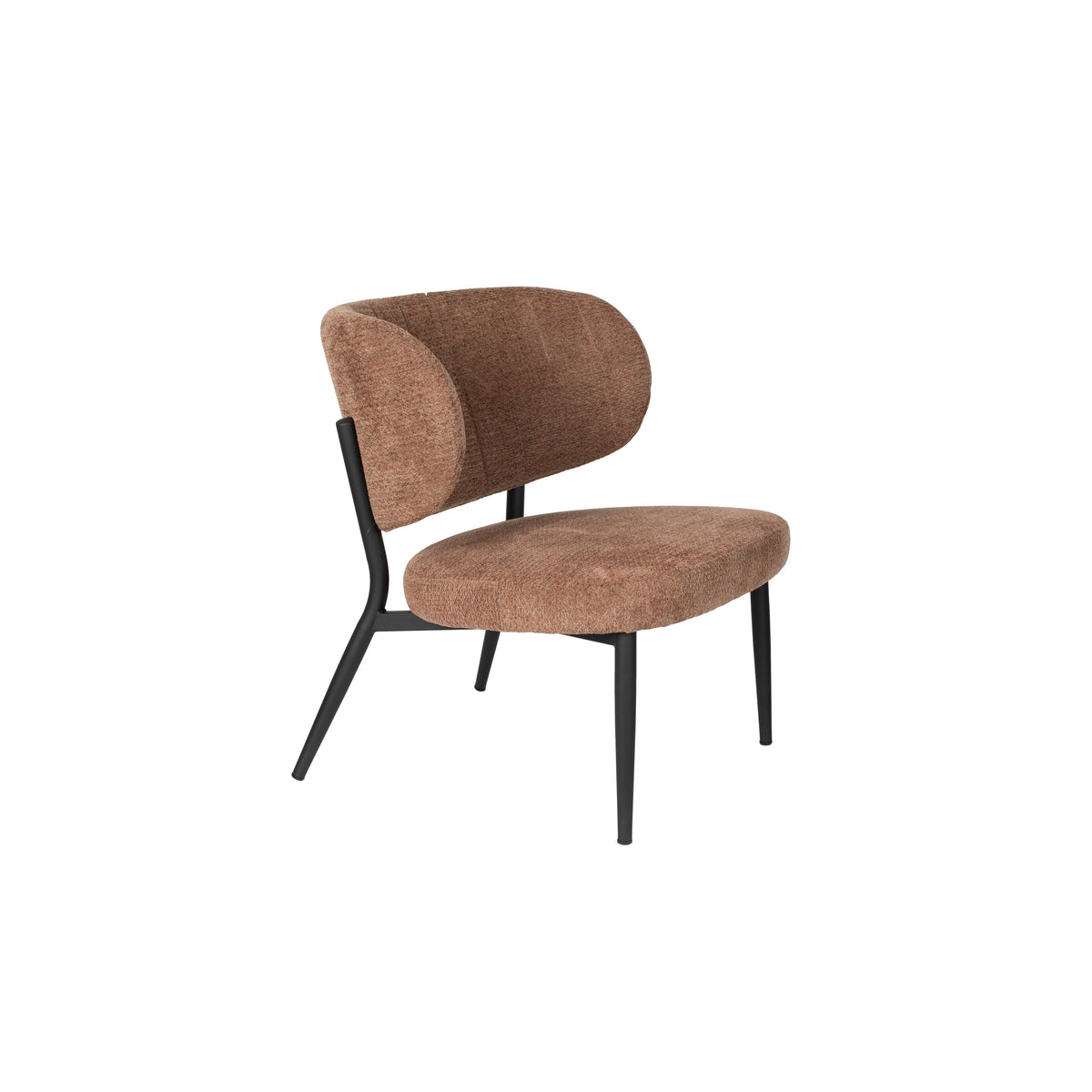 Housecraft Living Sanne Loungestoelen/ Fauteuil Oranje Grijs