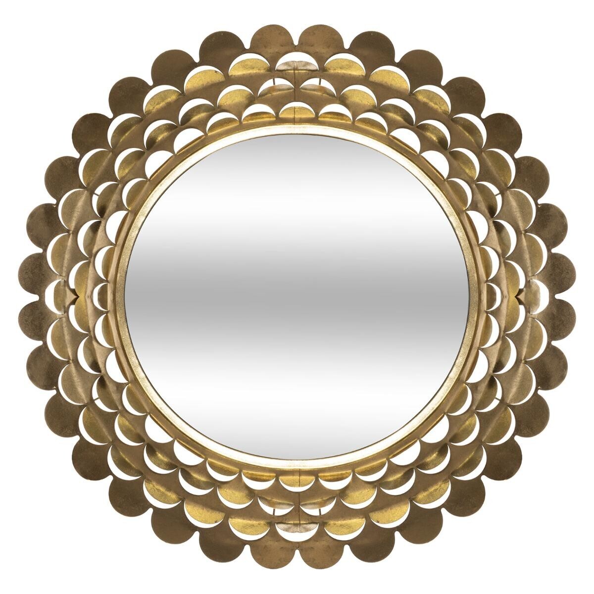 Mirror"Dolly" Gilt metal, D.91 cm