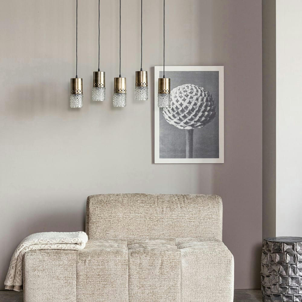 SPRINKLE - Suspension 5 spots en métal laiton