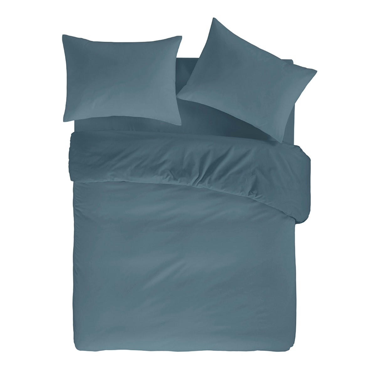 PURE HDC - Housse de couette en coton pétrole 200x200 cm