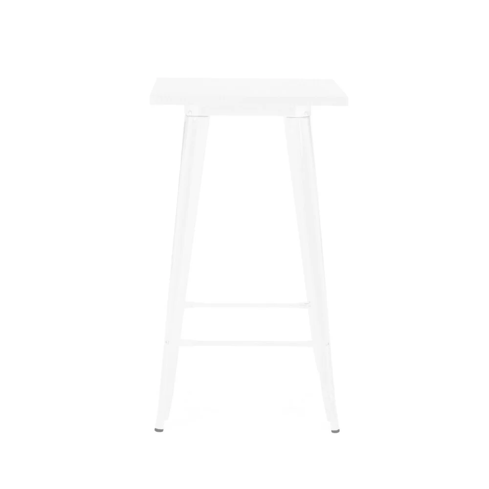 Amalfi Glossy White Steel Bar Table 42 Inch