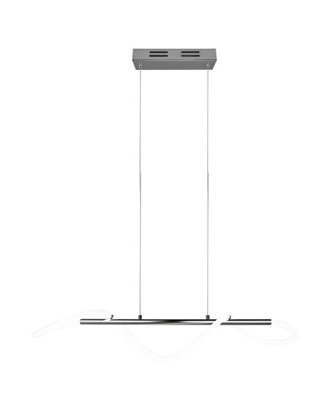 Lampa wisząca ARGOS srebrno-biała LED 1x28W Neutralna biel 3500lm RL