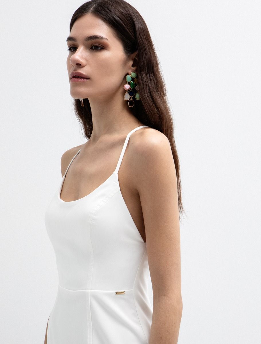 Pencil φόρεμα με χιαστί πλάτη