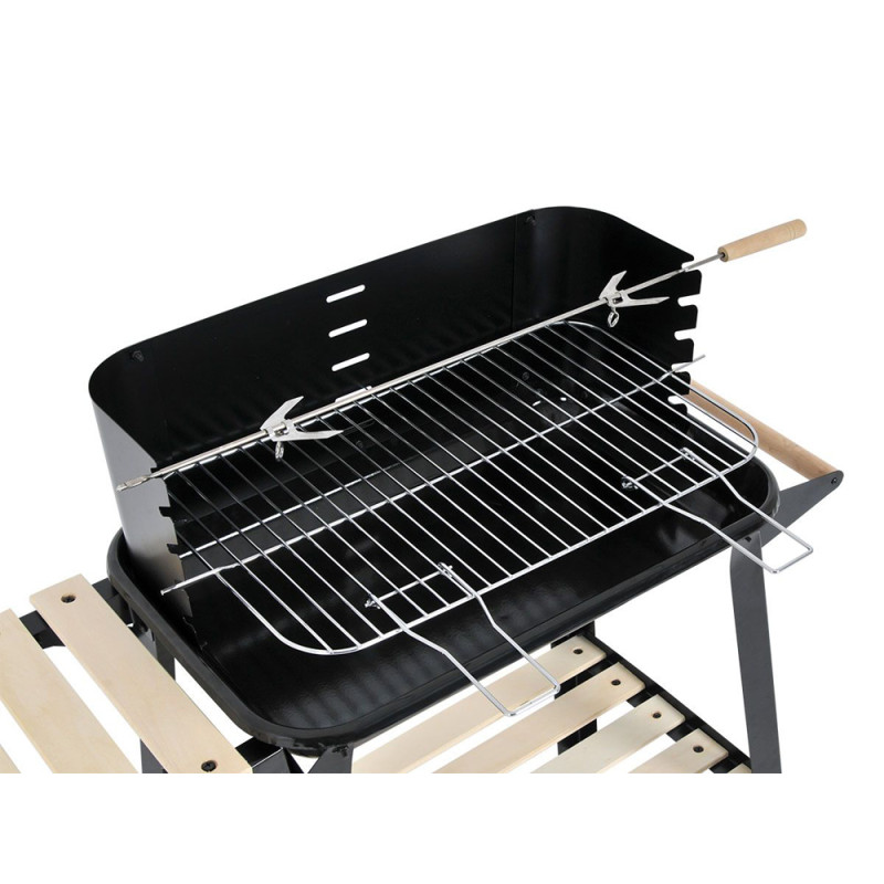 Barbecue au charbon noir 83 x 45,5 x 86,5 cm