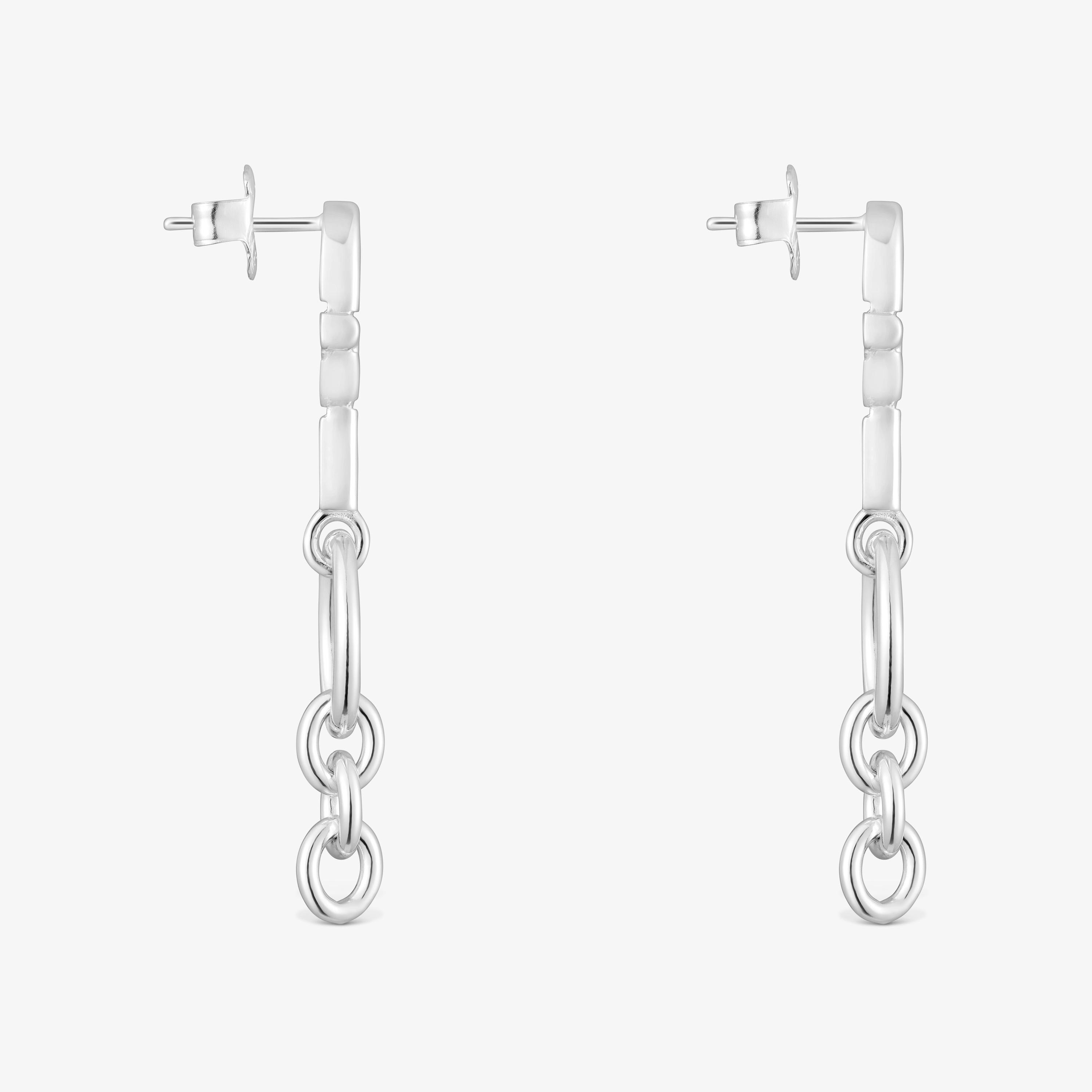 Pendientes largos de plata TOUS MANIFESTO