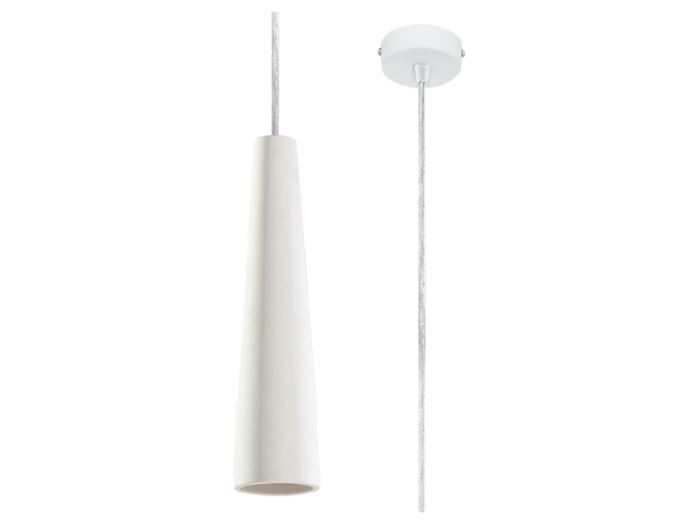 Lampa wisząca Electra ceramiczna biała