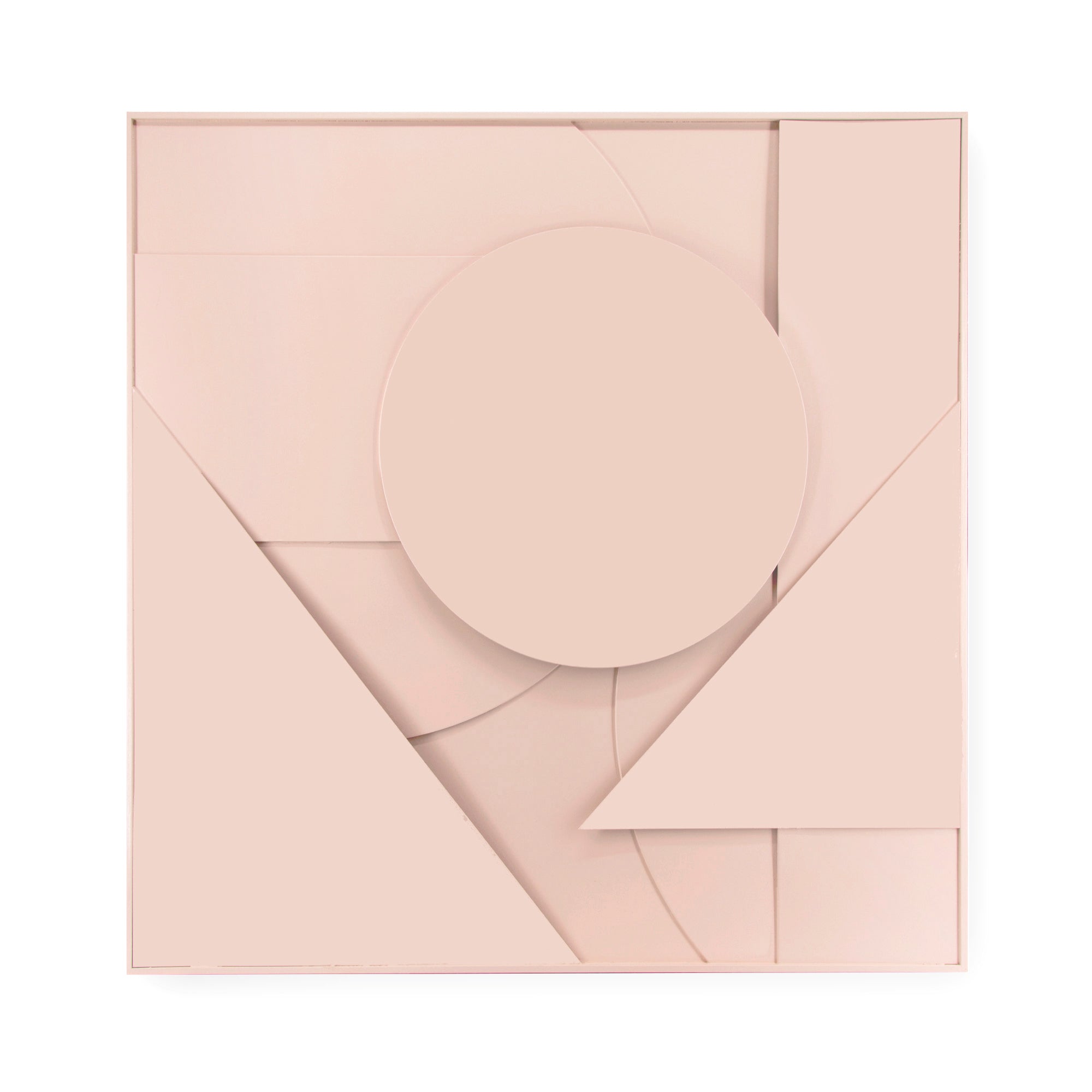 Art for the Home Abstract 3D Wandobject met houten frame 80x80cm
