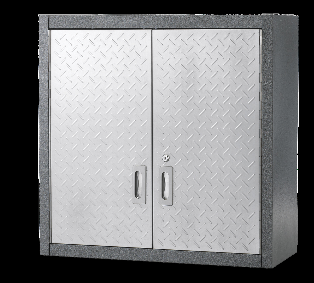 Mastercraft 2-Door Wall Cabinet with 2 Adjustable Shelves, Diamond Series, 28 x 12 x 28-in