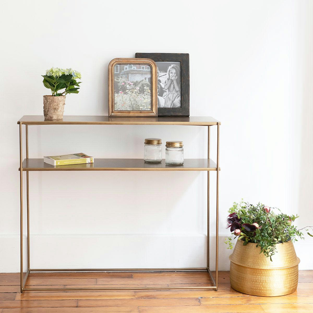 - Console double niveau en métal