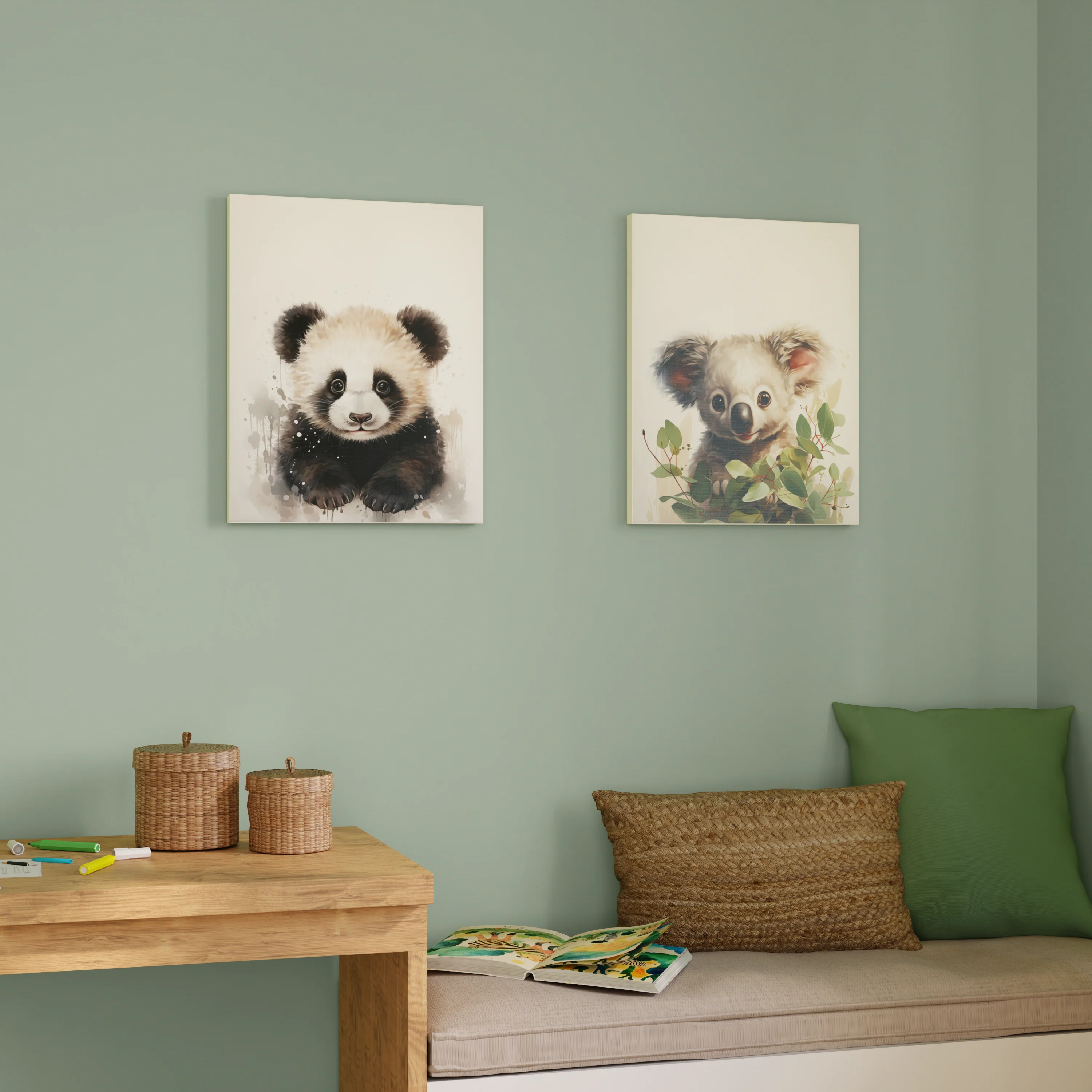 Toile imprimée BABY KOALA 40 x 50 cm