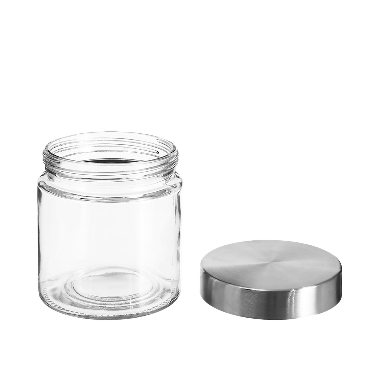 Barattolo 750 ml in vetro tappo in acciaio inox