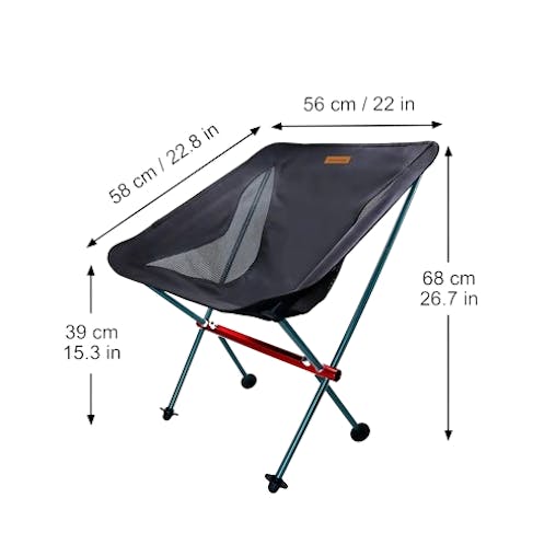 NNEOBA Travel Ultralight Folding Chair
